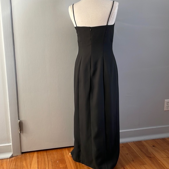 π¨π¦ Vintage Joseph Ribkoff Long Black Gown & Cropped Tuxedo Jacket, Size 10 - Picture 12 of 16